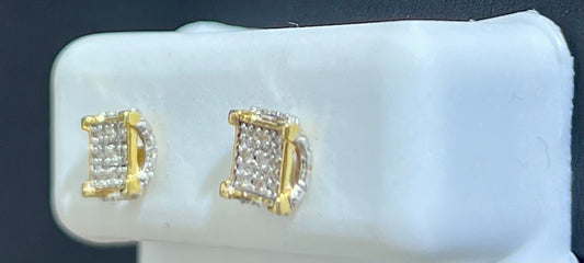 Diamond Earring 0.09ct 14k screw back