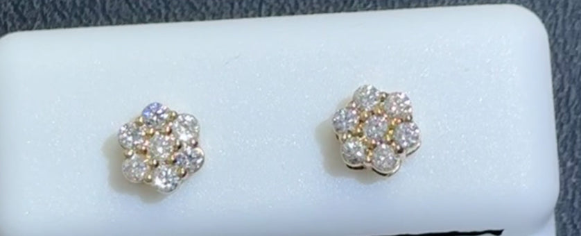 Diamond Earring 0.36ct 6mm 14k