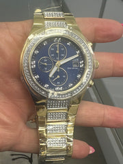 Citizen watch ECO drive CRYSTAL CHRONO date Blue