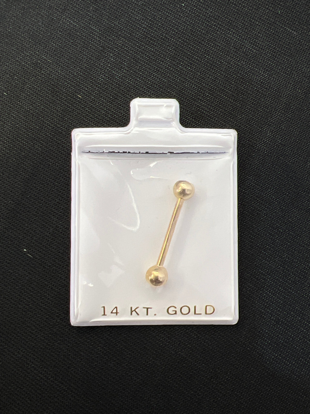 14k tongue ring