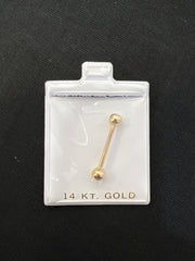 14k tongue ring