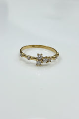 10k heart ring with lstones