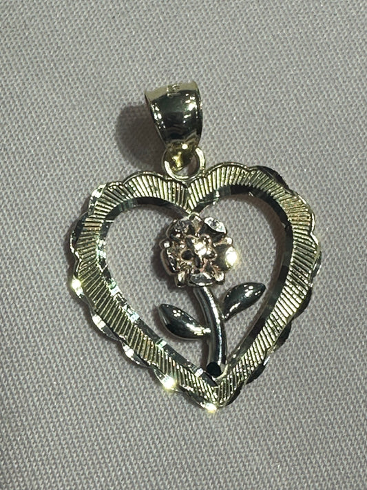 14k pendant flower