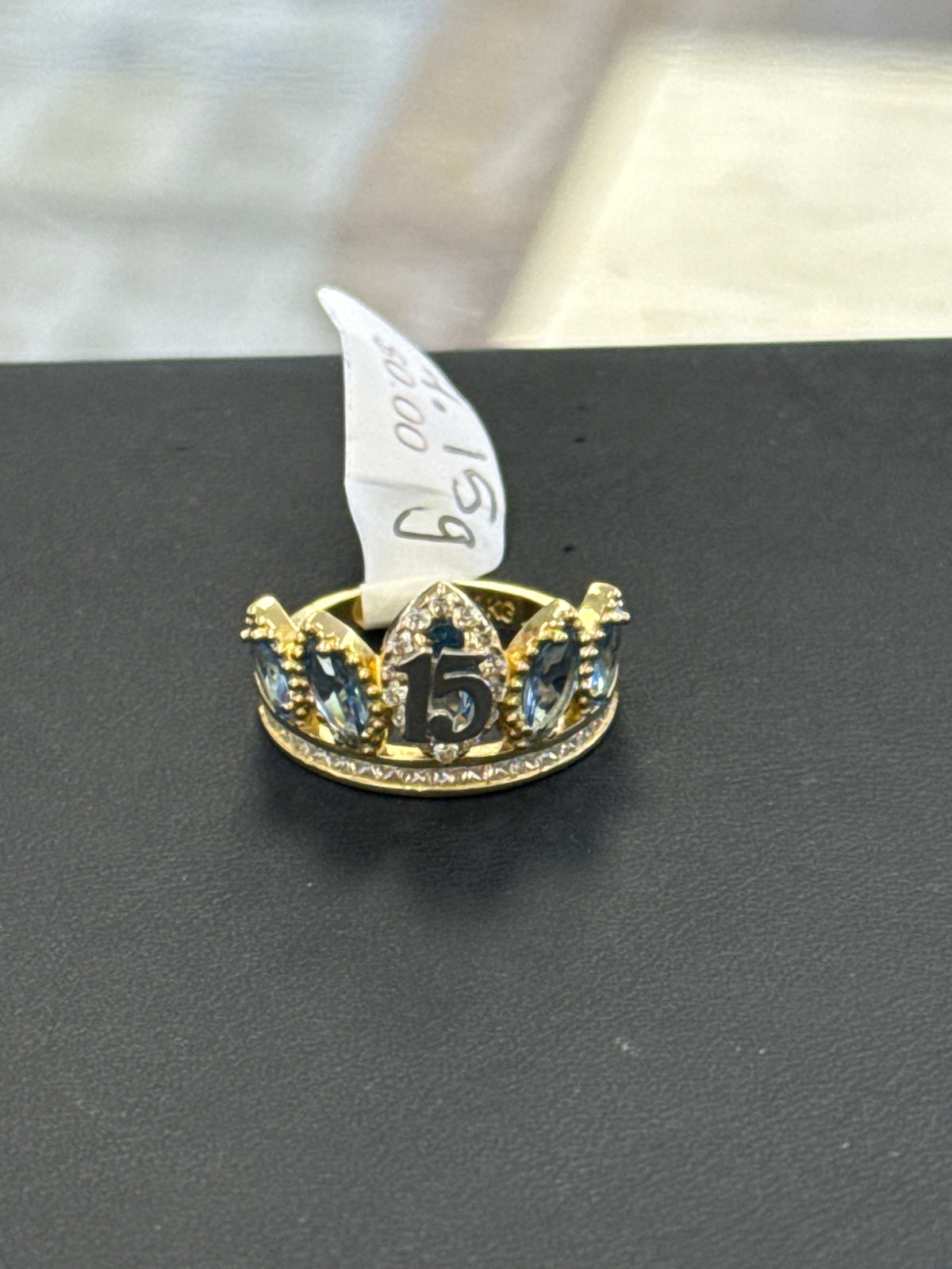 14k Quince (15) blue crown