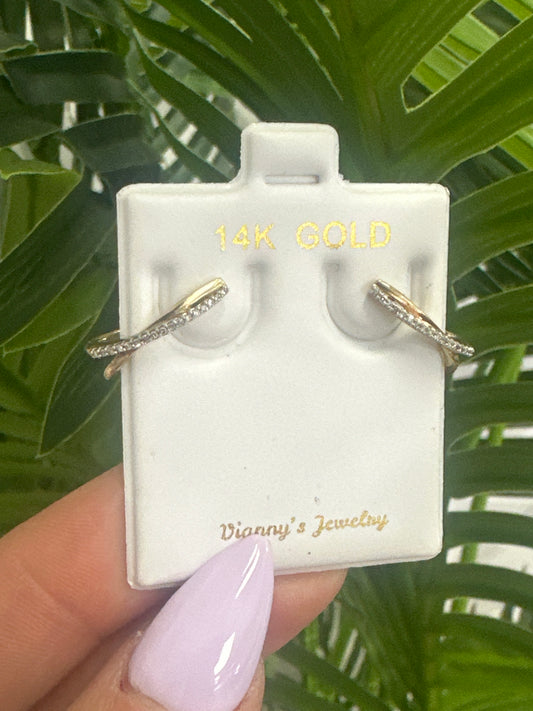 14k diamond earrings