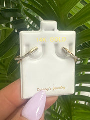14k diamond earrings