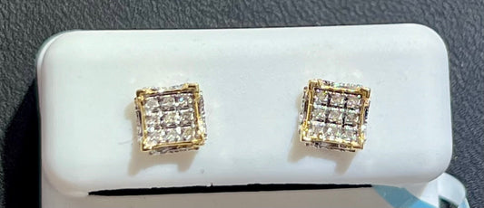 Diamond Earring 0.09ct 14k screw back