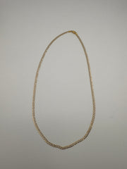 10k Cuban diamond cut necklace 20"