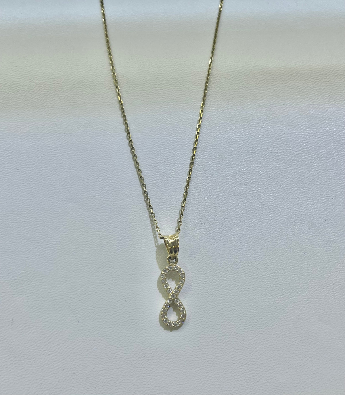 14k Infinity necklace