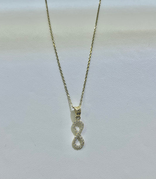 14k Infinity necklace