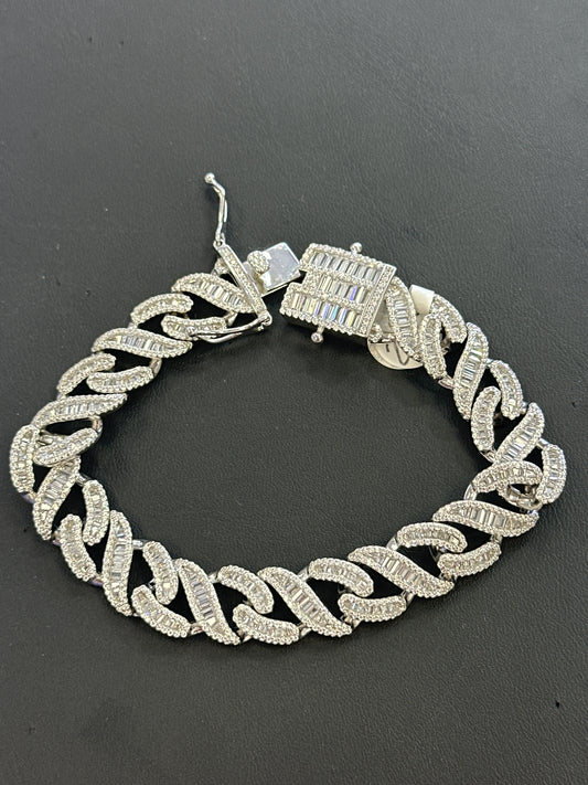 Silver 925 Bracelet silver monaco men