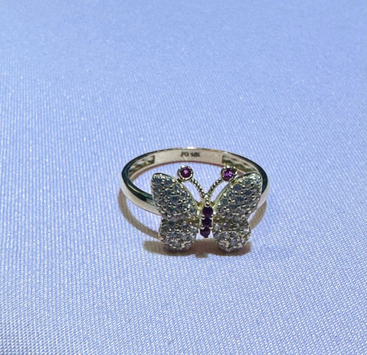 14k Ring butterflie