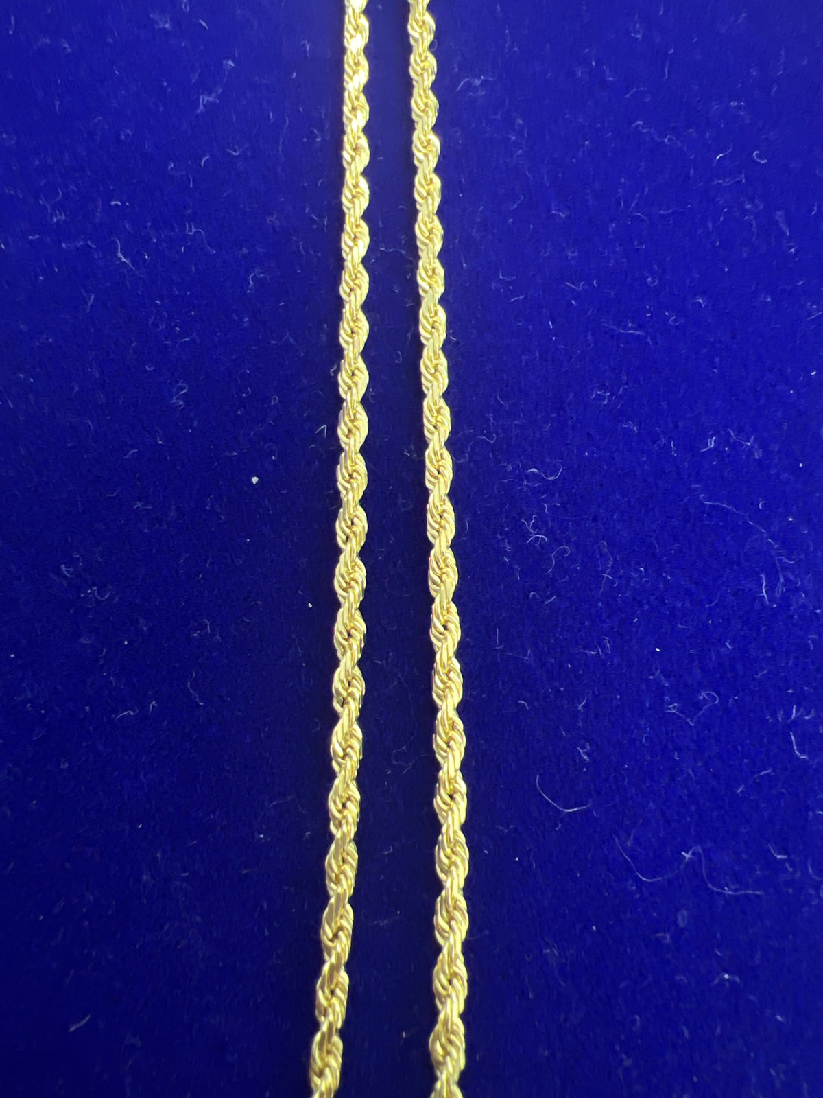 14k rope necklace chain 18” 6.09g 2mm