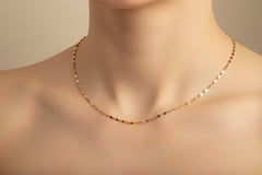 14k necklace choker 16”  .96
