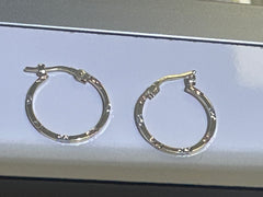 14k Baby and ladies 3 color hoop earring