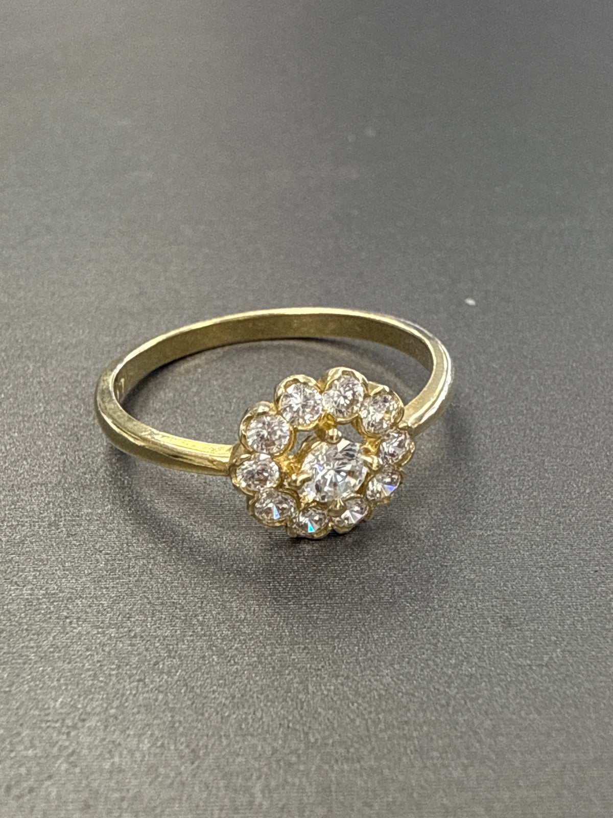 14k ring halo