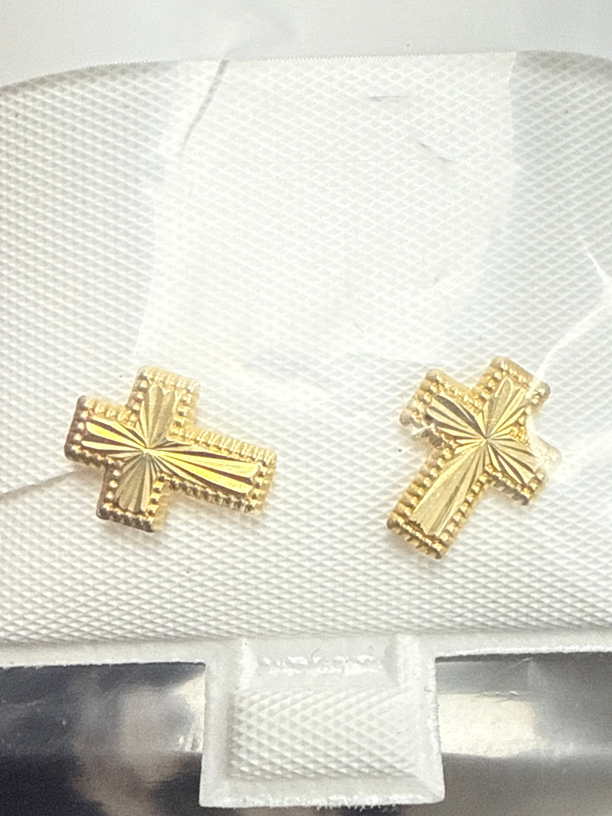 14k Earrings cross