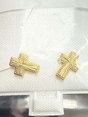 14k Earrings cross