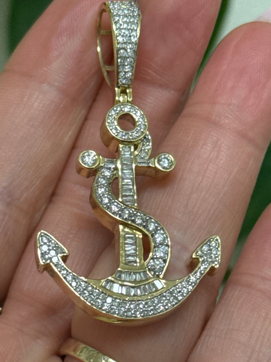 10k 1.00ct diamond pendant Anker