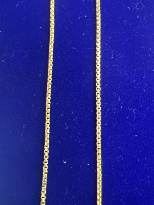 14k necklace gold Franco chain 18” long 2.51g