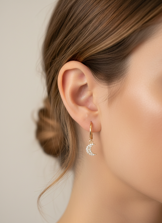 14k  Small earrings mon