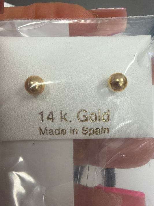 14  earrings balls acrew back
