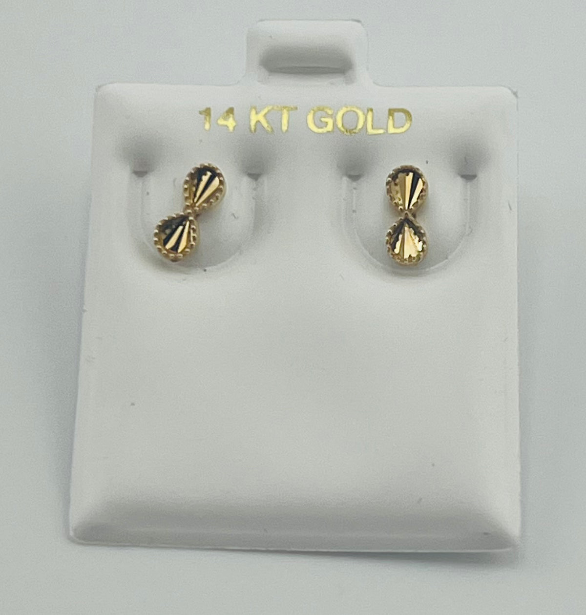 14k Baby and ladies infinity earring push back