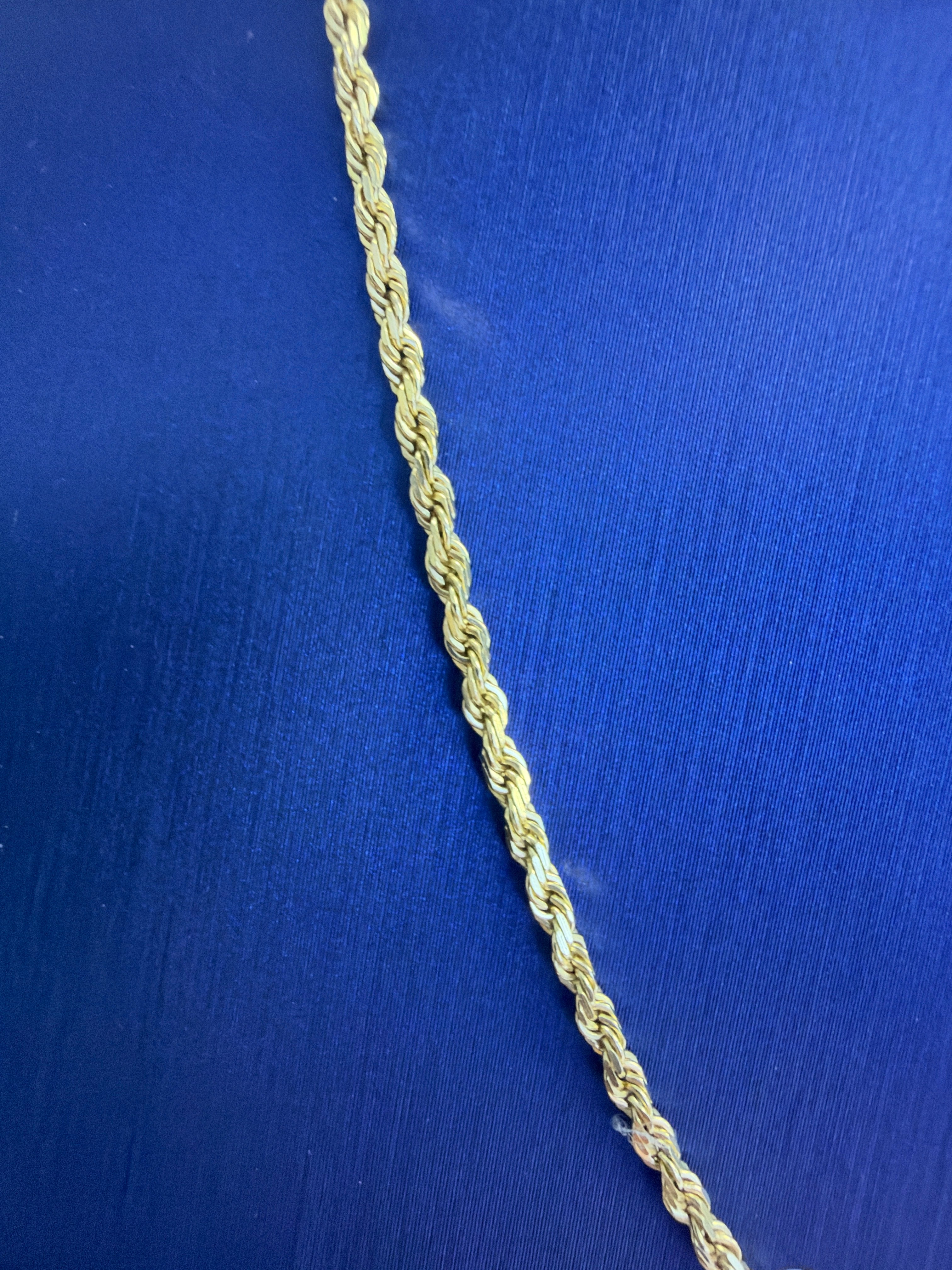 14k rope necklace chain 20” 6.61g 2mm