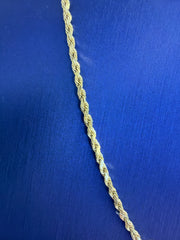 14k rope necklace chain 20” 6.61g 2mm