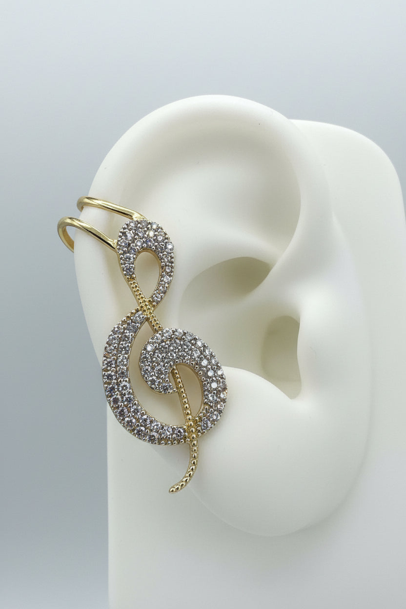 14k Earrings music sign