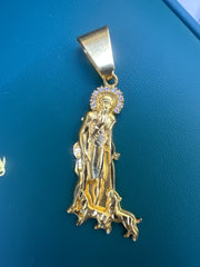 14k san lazaro religious pendant
