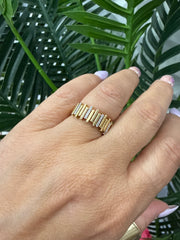 10k diamond band ring with a especial sophisticated design