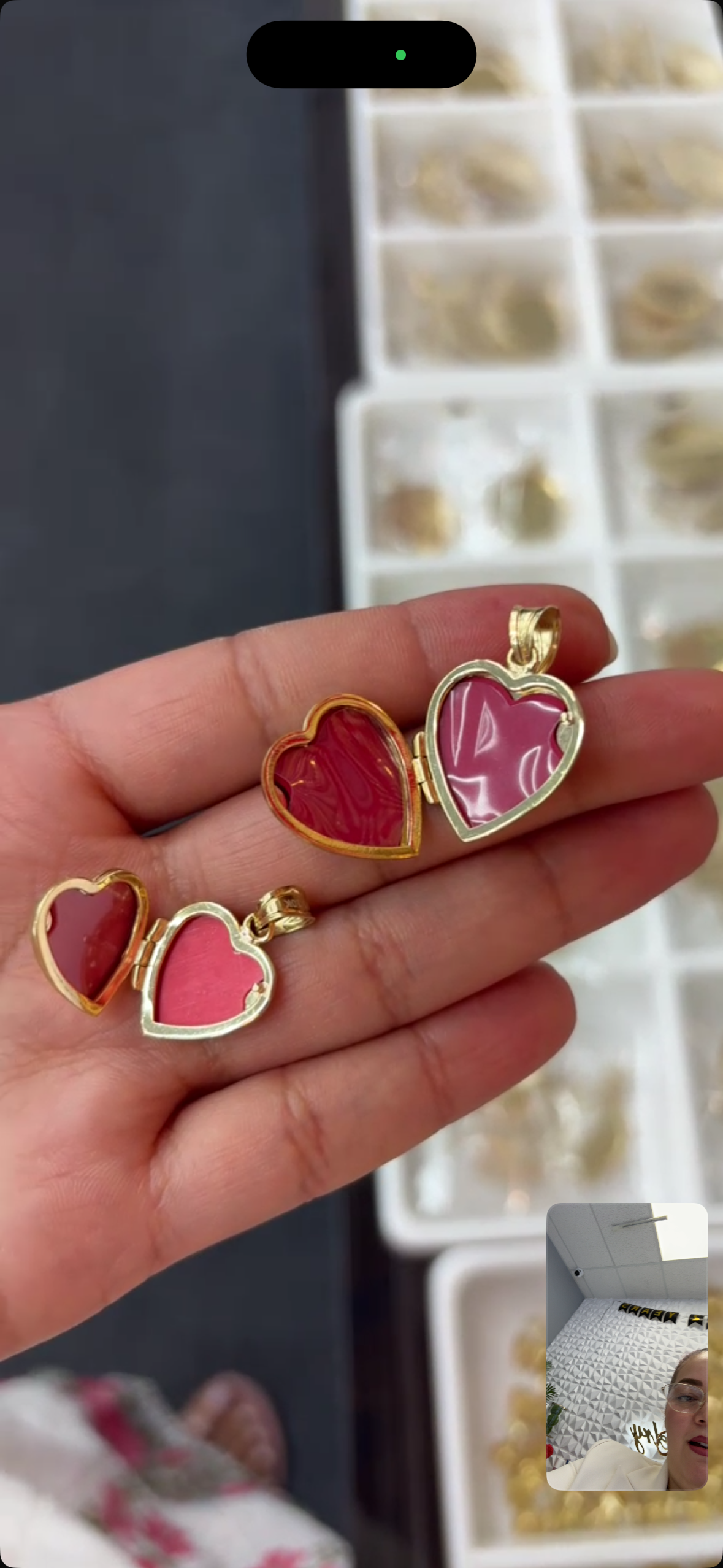 10k pendant locket heart for pitchures