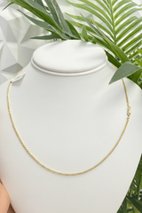 14k necklace gold Franco or rolo chain 16” long