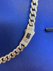 14k yellow gold monaco necklace choker 16” 10.78g 5mm