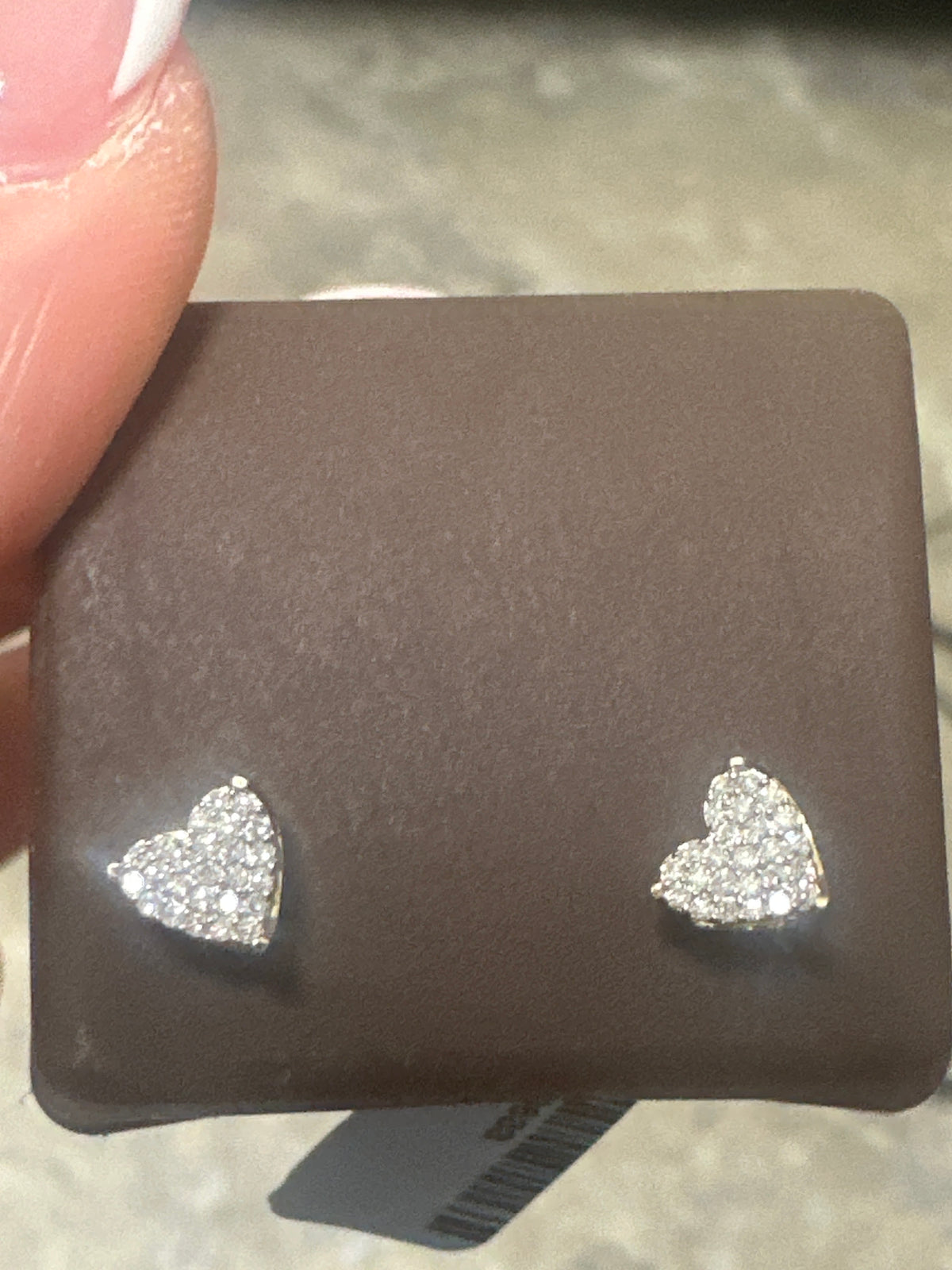 10k  heart Diamond Earring 0.15ct
