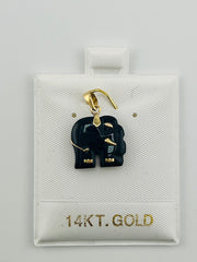 14k elephant crystals jade