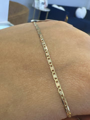 14k valentino necklace 16”