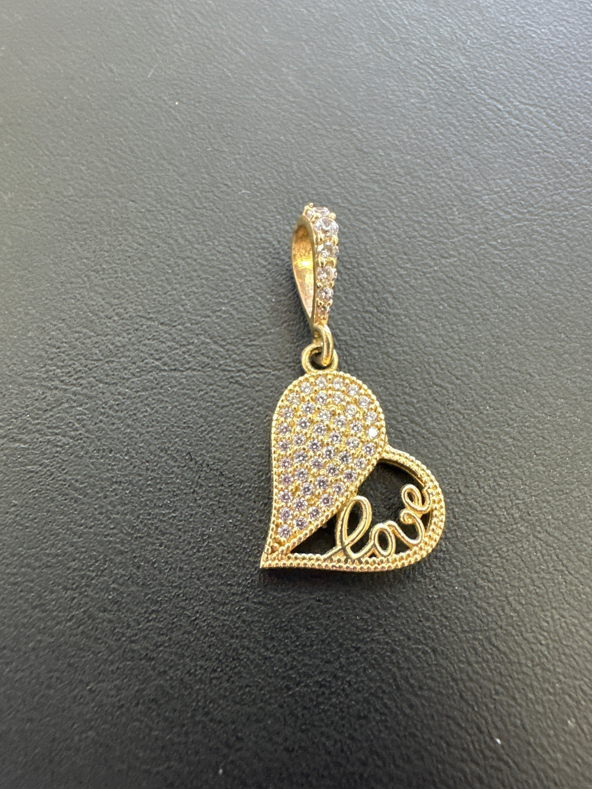 14k heart love pendant 2.07g