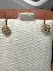14k diamond studs earrings 0.31ct 1.11g