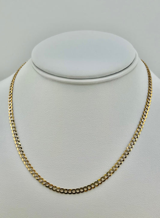 14k Necklace cuban style 16”