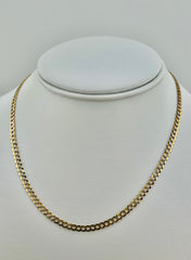 14k Necklace cuban style 16”