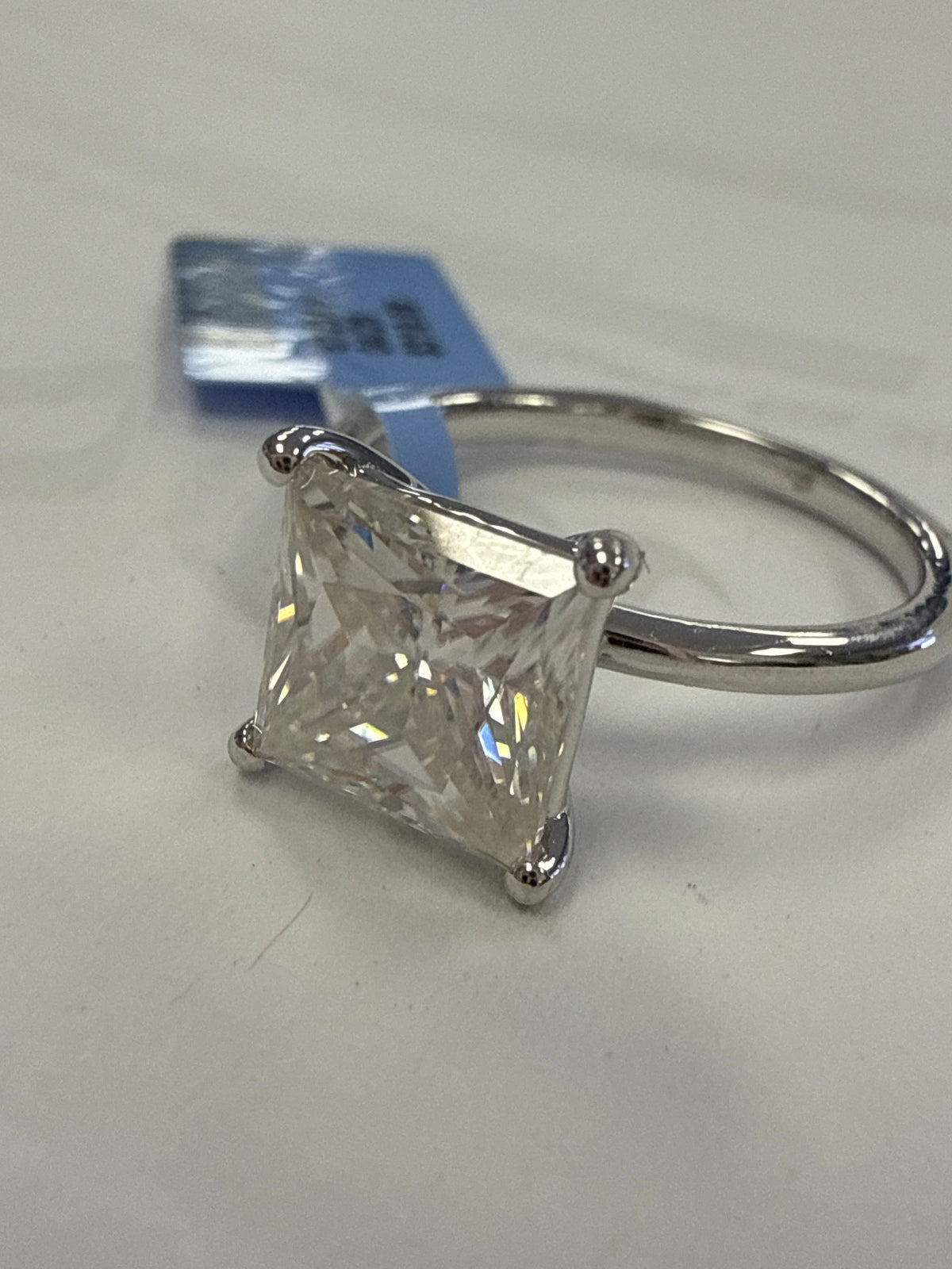 925 Sterling Silver Moissanite Ring