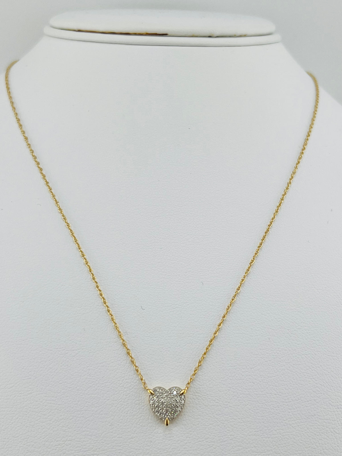 Silver diamond necklace 0.25ct