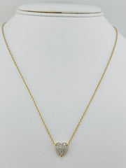 Silver diamond necklace 0.25ct