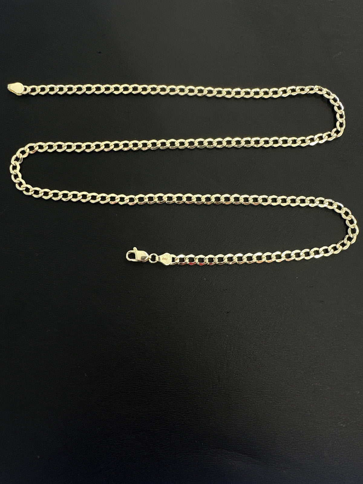 14k necklace Cuban style plain  3.62g