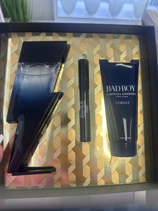 BAD BOY Carolina Herrera Cobalt SET