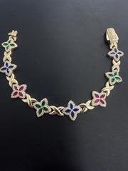 14k bracelet with stars estrellas 18.27g