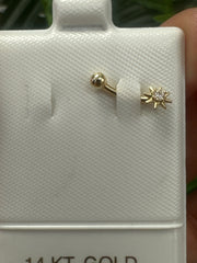 14k earring piercing ejas