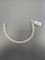 Silver Moissante bracelet 3.09ct